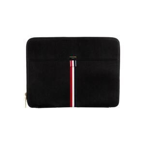 NWT Thom Browne $1500 Leather Portfolio Laptop Case, Italy